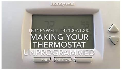 Deprogramming Your Thermostat (Manual Mode) - YouTube