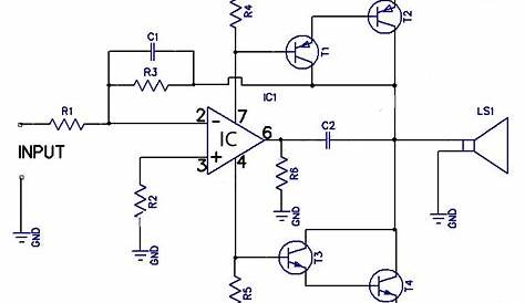 ic 741 op-amp circuit diagram