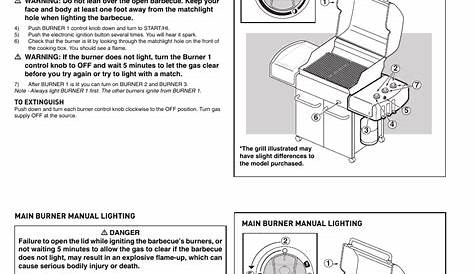 Operating instructions | weber GENESIS E/S-310/320 User Manual | Page
