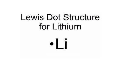 Neutral Lithium Atom Diagram / Electronic Structure And Chemical