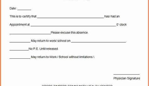 Dentist Excuse for School Fresh Work Excuse Letter 5 Work Excuse Letter