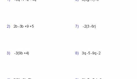 grade 7 algebraic expressions worksheet