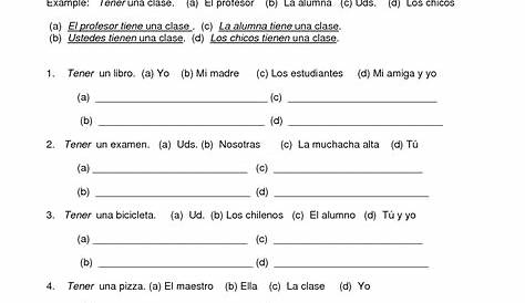 15 Best Images of Spanish 1 Worksheets - Spanish Beginner Worksheets