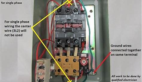 wiring diagram for magnetic starter