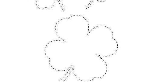 Clover Cutting Practice Worksheet - Twisty Noodle