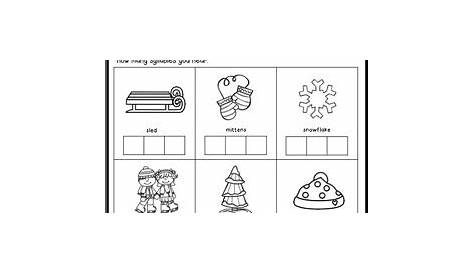 winter worksheet for first grade