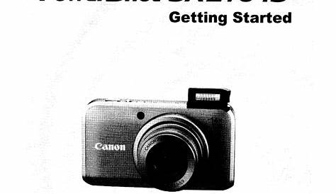 CANON POWERSHOT SX210 IS GETTING STARTED Pdf Download | ManualsLib