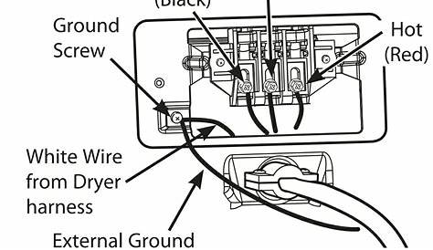 4 prong dryer cord wiring diagram