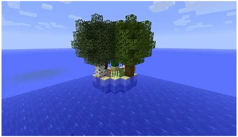 Ocean Block 4.0, Minecraft 1.4 Island Survival Map Download
