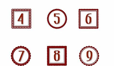 7 Best Images Of Christmas Printable Number Stickers Printable - Free