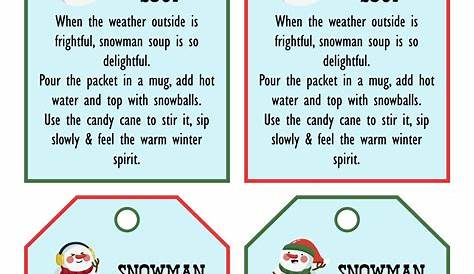 10 Best Snowman Soup Printable Labels PDF for Free at Printablee