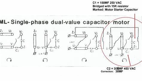 Motor Capacitor Wiring Diagram - Cadician's Blog