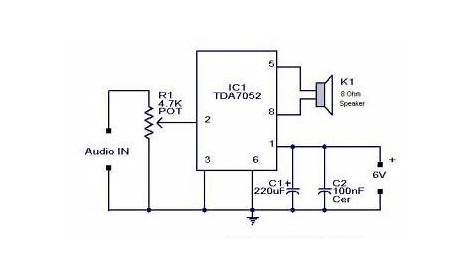 mono amplifier circuit diagram