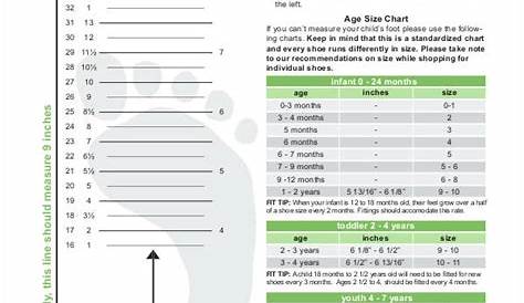 Printable Shoe Size Chart - 9+ Free PDF Documents Download | Free