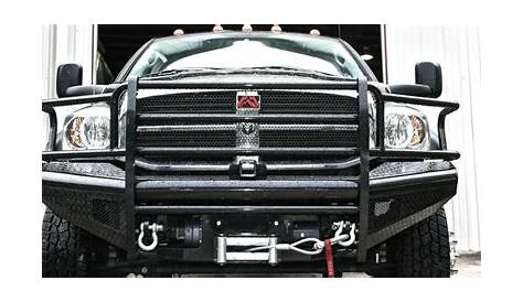 Fab Fours For 06-09 Dodge Ram Black Steel Front Full Guard Bumper - DR06-S1160-1 | eBay