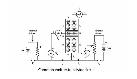 common emitter npn transistor circuit diagram