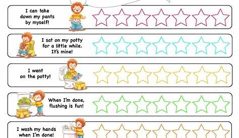 Free and Printable Potty Charts for Kids | 101 Activity
