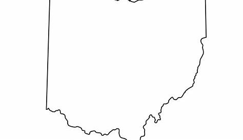 Outline Map of Ohio