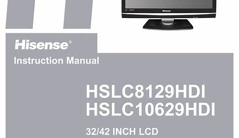 HISENSE HSLC8129HDI INSTRUCTION MANUAL Pdf Download | ManualsLib