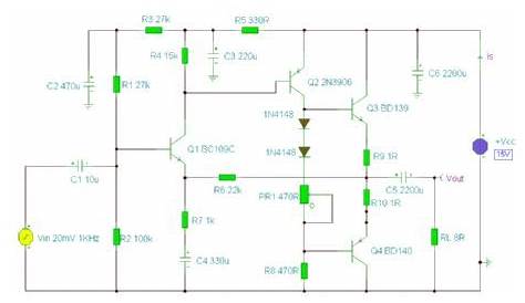 5 watt audio amplifier circuit diagram