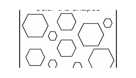 5 All About the Shape Hexagon No Prep Tracing Worksheets and Activities