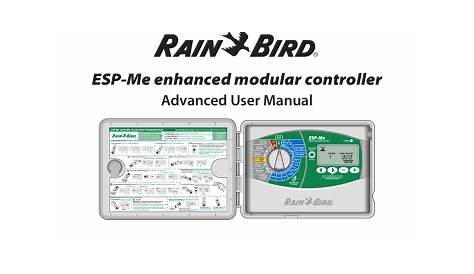 Rain Bird ESP-Me Advanced User's Manual | Manualzz