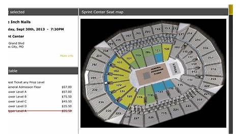 8 Pics Sprint Center Seating Chart With Rows And Seat Numbers And