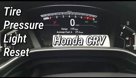 tire pressure indicator honda crv