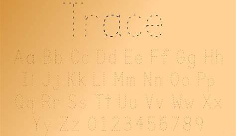 Trace Font | Kids Fonts | FontSpace