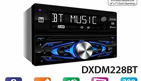 Dual[r] Dxdm228bt Double-din In-dash Cd Am/fm Receiver With Bluetooth[r