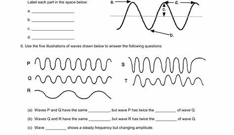 standing waves worksheets answers