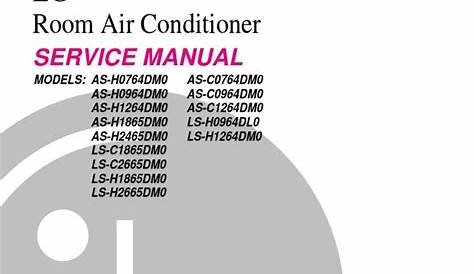 LG Split Type Air Conditioner Complete Service Manual | Air