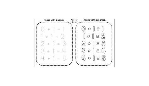 Kindergarten Math Facts Fluency: Trace and Solve by Dana's Wonderland