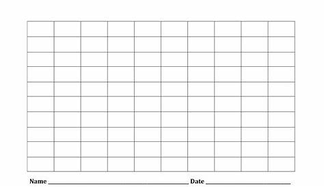 Printable Blank Number Charts 1-100 | Activity Shelter