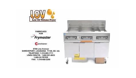 Frymaster LOV BIGLA30 Manual de usuario | Manualzz