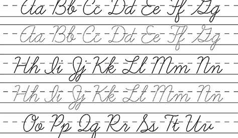 Alphabet Cursive Writing Practice Sheets Az - Instantworksheet