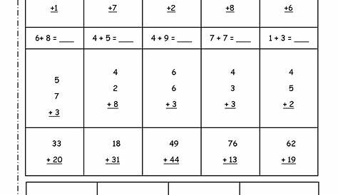 math fluency worksheet 2nd grade