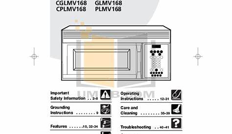 frigidaire gallery microwave manual pdf