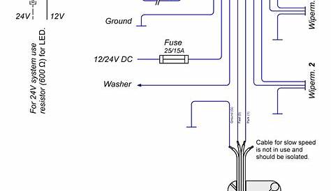 wiper motor wiring schematic