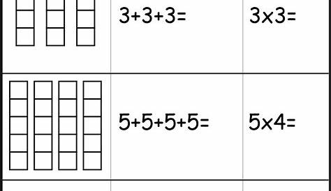 grade 3 repeated addition multiplication worksheet