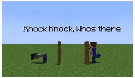 Minecraft - Knock Knock Jokes - YouTube