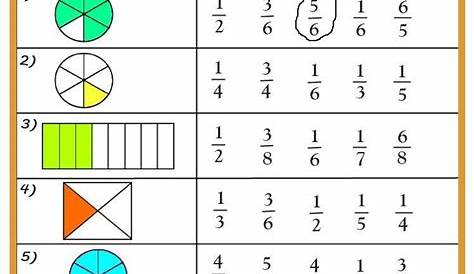 the 2nd grade math worksheet for fraction numbers