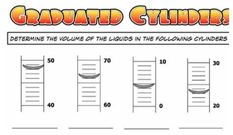 reading graduated cylinder practice worksheet