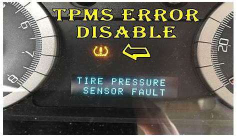 Tire Monitor Fault Ford Explorer