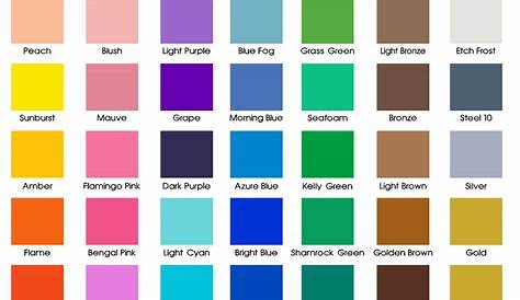 Colour Chart, Awesome Colour Chart, #12816