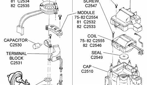 1978-82 HEI Distributor - Diagram View - Chicago Corvette Supply