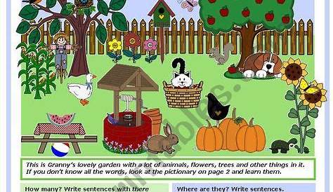 fun in the garden worksheets answers
