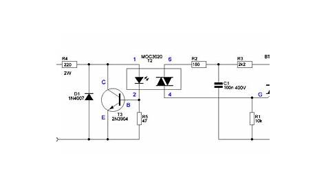 Solid State Relay Circuit Diagram | Gambar Skema Rangkaian Elektronika