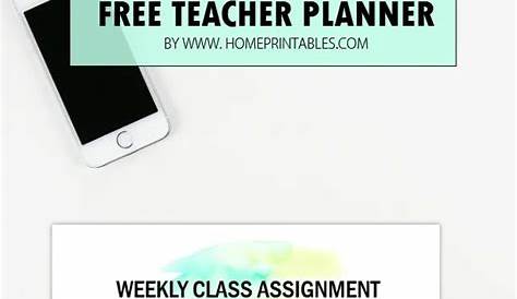 teacher planner printable pdf free