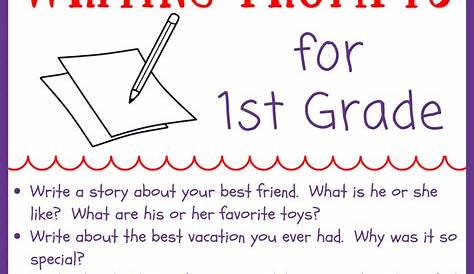 Narrative Writing Ideas for 1st Grade